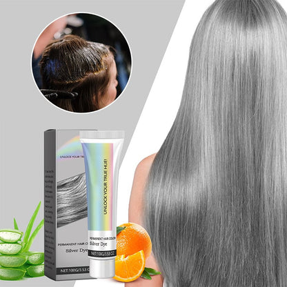 SilverGlow™ | 2 - in - 1 Silber Haarfarbe & Natürlicher Extrakt - 1+1 GRATIS - Finezo.de