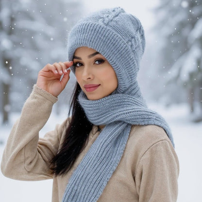 Lizzy | 2 - in - 1 Wollmütze & Schal - Finezo.de