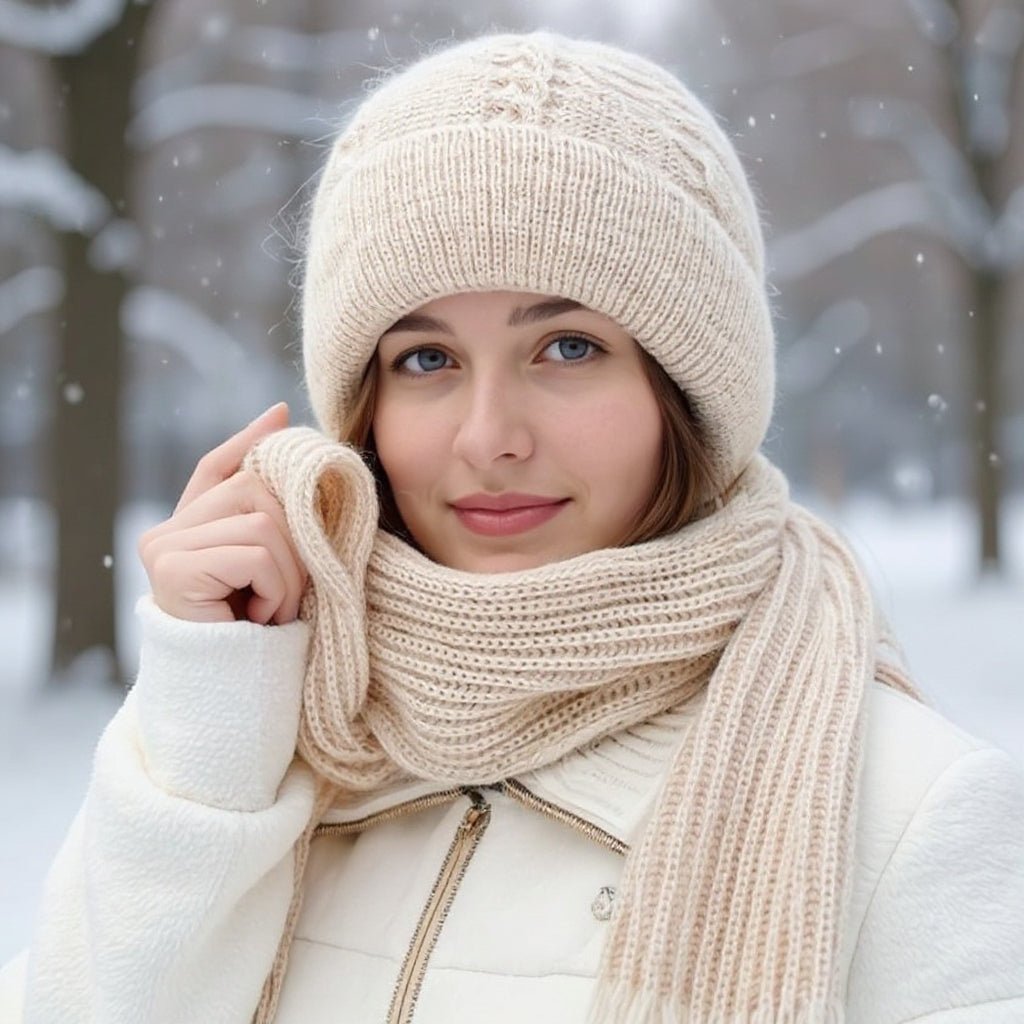 Lizzy | 2 - in - 1 Wollmütze & Schal - Finezo.de