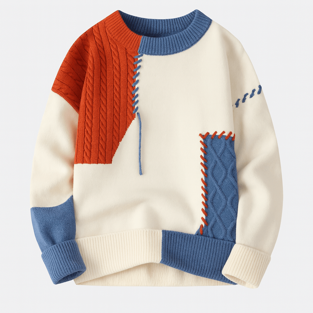 Finezo | Arty Patch Pullover - Finezo.de