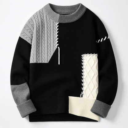 Finezo | Arty Patch Pullover - Finezo.de