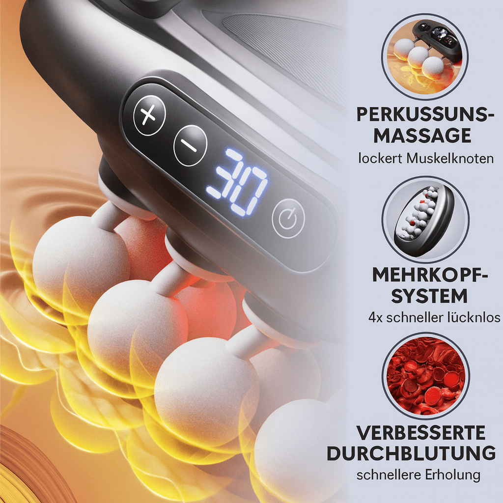 Finezo Pro™ | Rotlichttherapie Tiefe Gewebe Massagegerät mit 16 Köpfen - Finezo.de