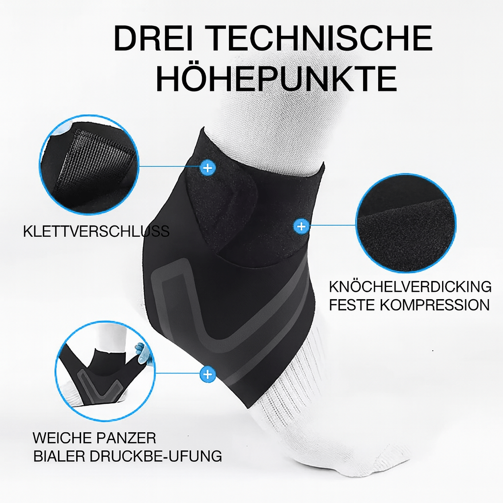 AnkleSleeve™ | Breathable Elastic Ankle Brace & Stabilizer - 1+1 GRATIS - Finezo.de