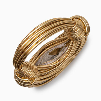 Evelina | Goldene Luxushandtasche