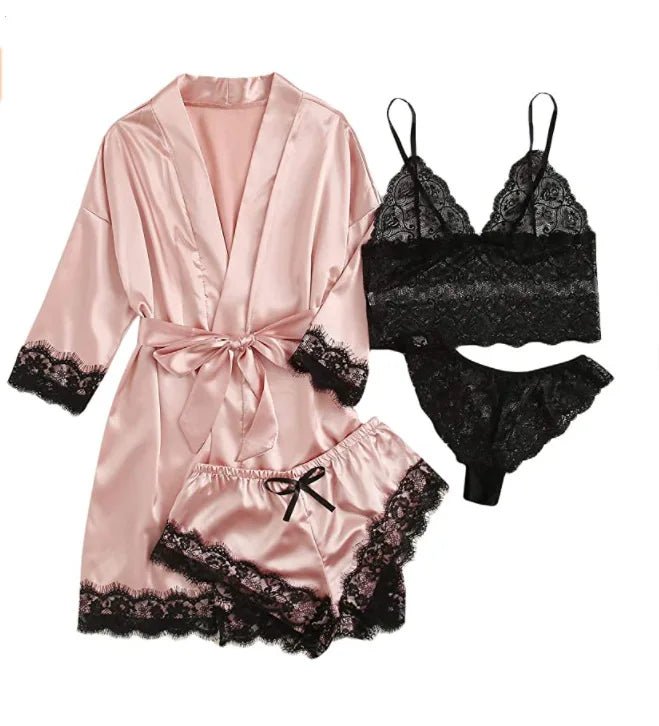 Finezo - Satinpyjama - Set - Finezo.de