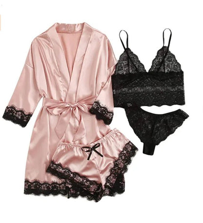 Finezo - Satinpyjama - Set - Finezo.de