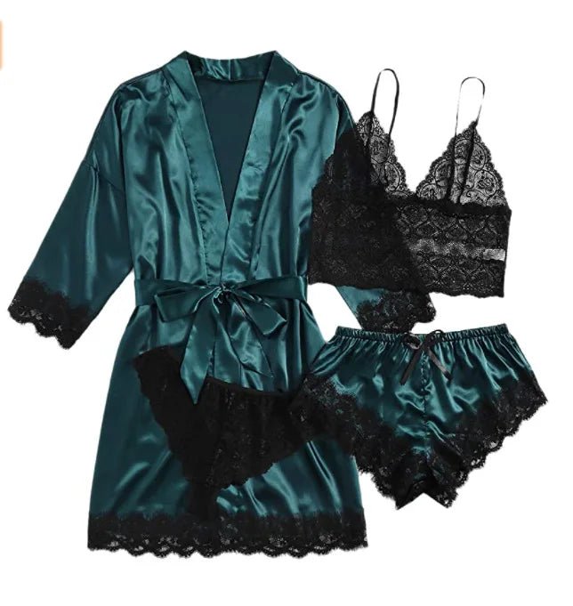 Finezo - Satinpyjama - Set - Finezo.de