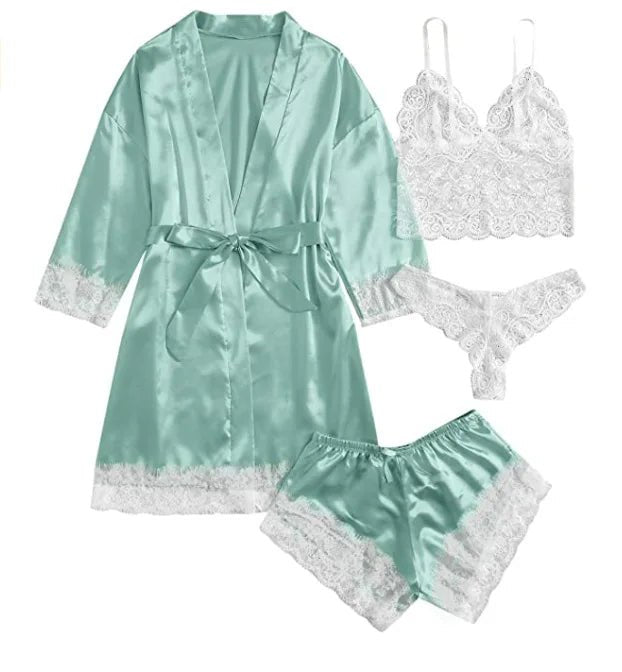 Finezo - Satinpyjama - Set - Finezo.de