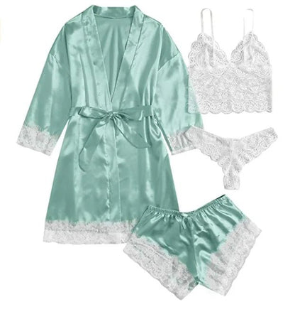 Finezo - Satinpyjama - Set - Finezo.de