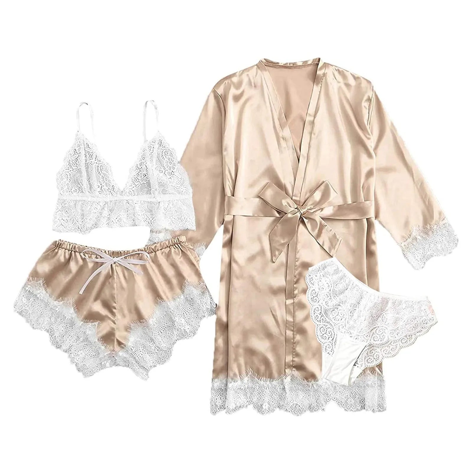 Finezo - Satinpyjama - Set - Finezo.de