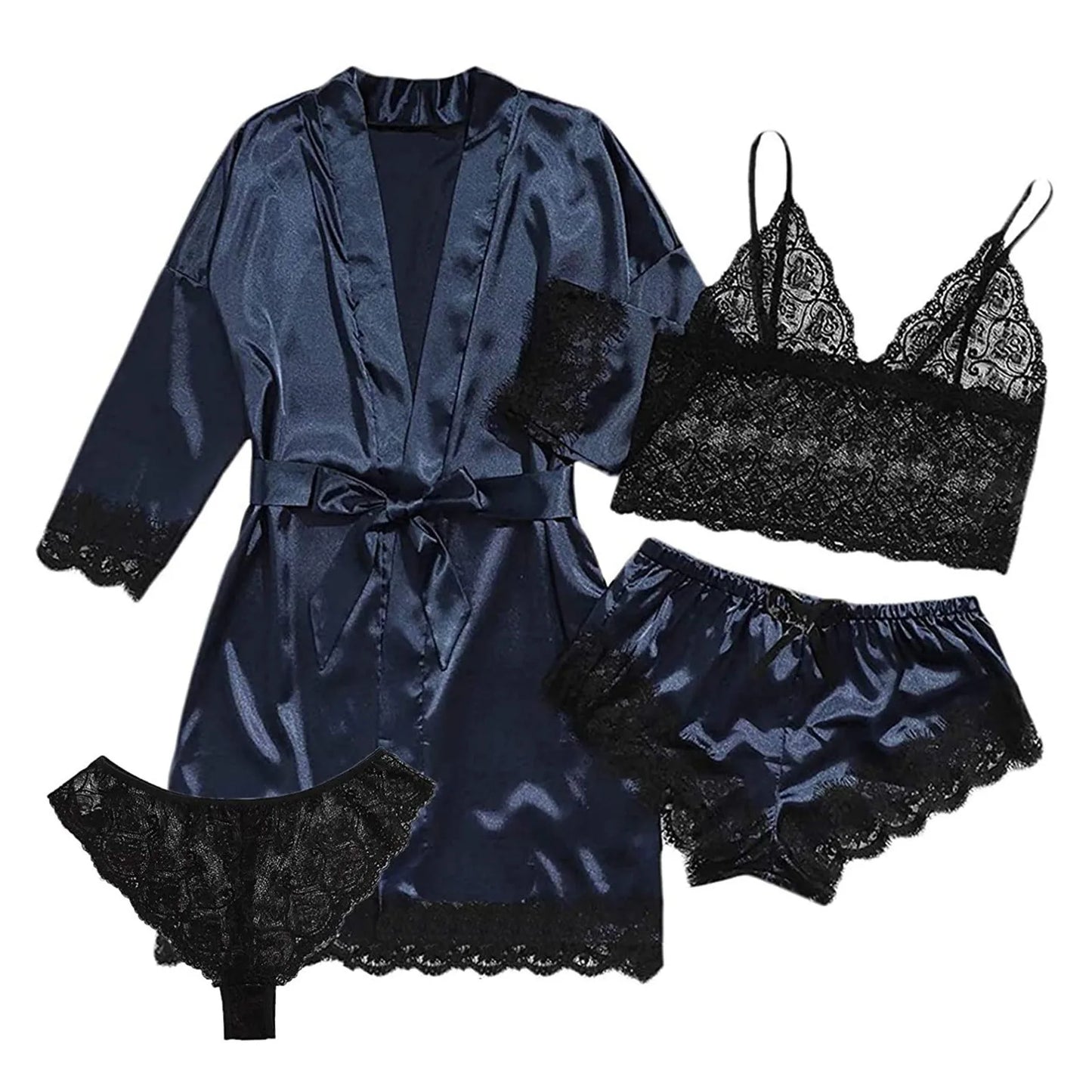 Finezo - Satinpyjama - Set - Finezo.de