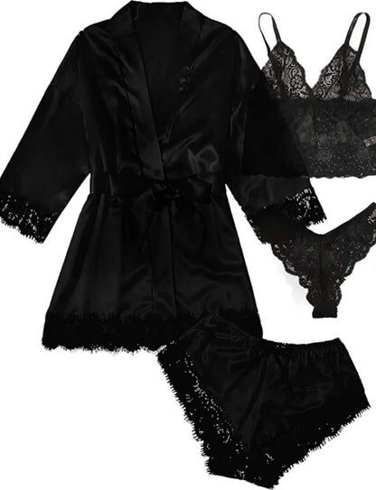 Finezo - Satinpyjama - Set - Finezo.de