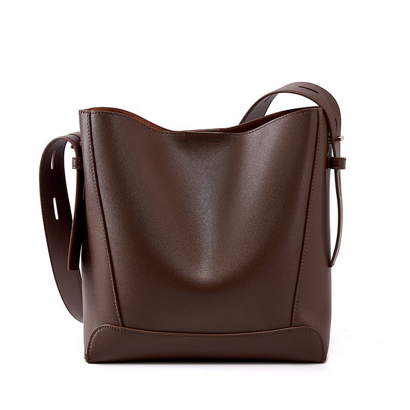 Finezo - Damen Leder - Umhängetasche im Oversized Bucket - Design - Finezo.de