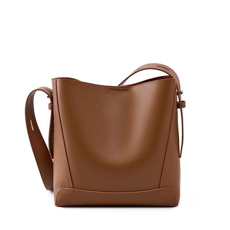 Finezo - Damen Leder - Umhängetasche im Oversized Bucket - Design - Finezo.de