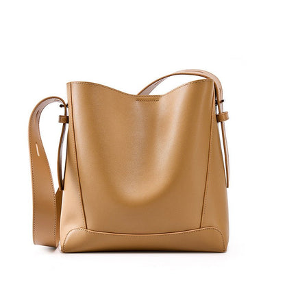 Finezo - Damen Leder - Umhängetasche im Oversized Bucket - Design - Finezo.de