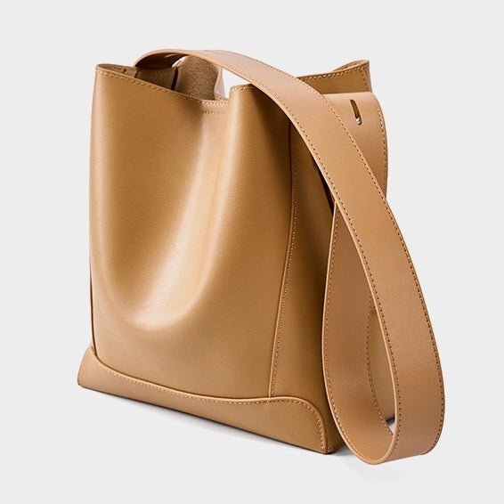 Finezo - Damen Leder - Umhängetasche im Oversized Bucket - Design - Finezo.de