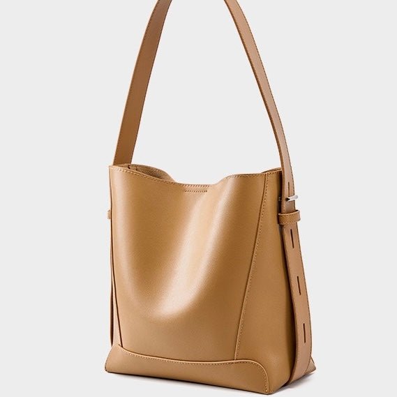 Finezo - Damen Leder - Umhängetasche im Oversized Bucket - Design - Finezo.de