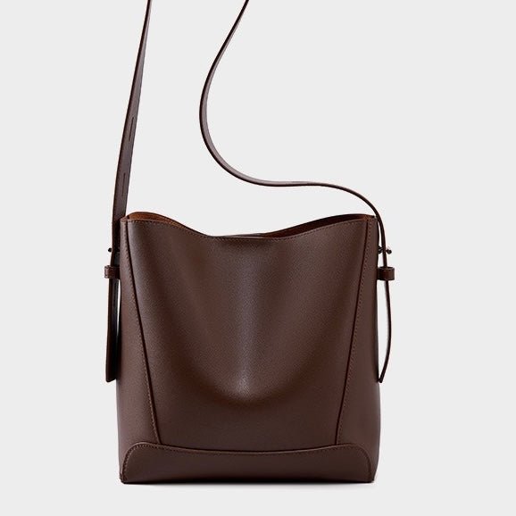 Finezo - Damen Leder - Umhängetasche im Oversized Bucket - Design - Finezo.de