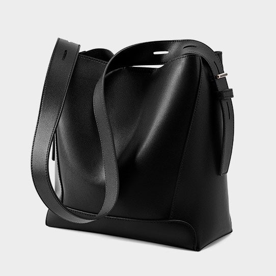 Finezo - Damen Leder - Umhängetasche im Oversized Bucket - Design - Finezo.de