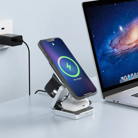 MultichargePro™ | Faltbare 3 - in - 1 Ladestation | 50 % RABATT - Finezo.de