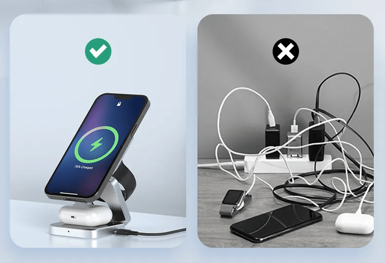 MultichargePro™ | Faltbare 3 - in - 1 Ladestation | 50 % RABATT - Finezo.de