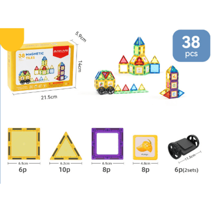 Magnet Toy™ | Kreativität Entwickeln - Magnetische Fliesen | 50% RABATT - Finezo.de
