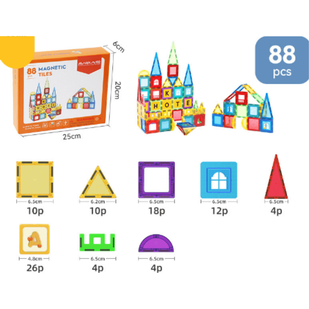 Magnet Toy™ | Kreativität Entwickeln - Magnetische Fliesen | 50% RABATT - Finezo.de