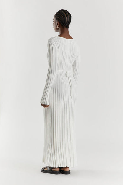 Mary™ | Gestricktes Midi - Kleid mit V - Ausschnitt | 50% RABATT - Finezo.de
