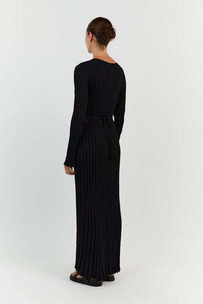 Mary™ | Gestricktes Midi - Kleid mit V - Ausschnitt | 50% RABATT - Finezo.de