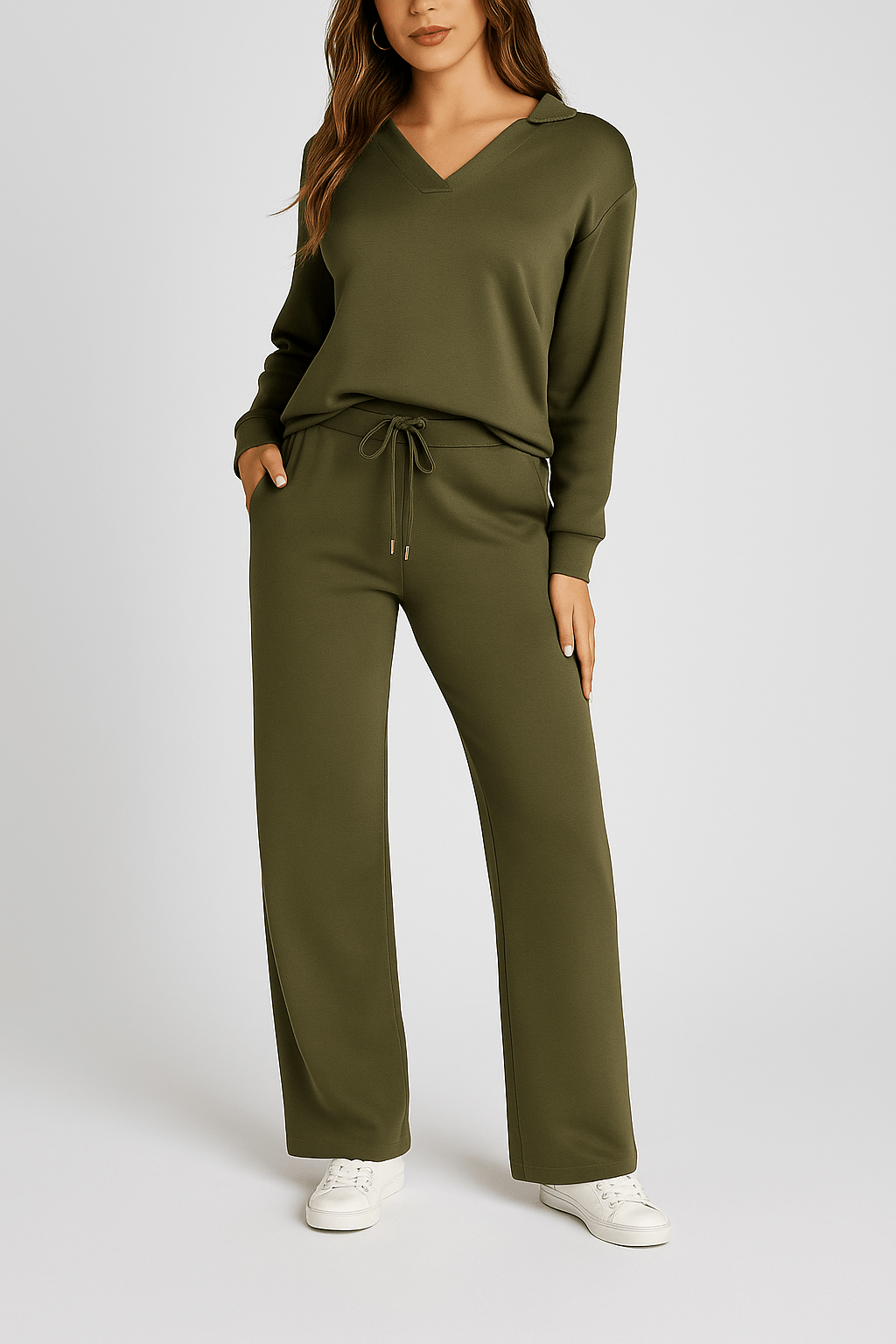 Norella™ | Zweiteiliges Lounge - Set mit Kragen - 50% RABATT - Finezo.de