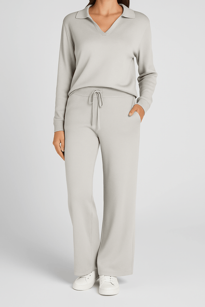 Norella™ | Zweiteiliges Lounge - Set mit Kragen - 50% RABATT - Finezo.de