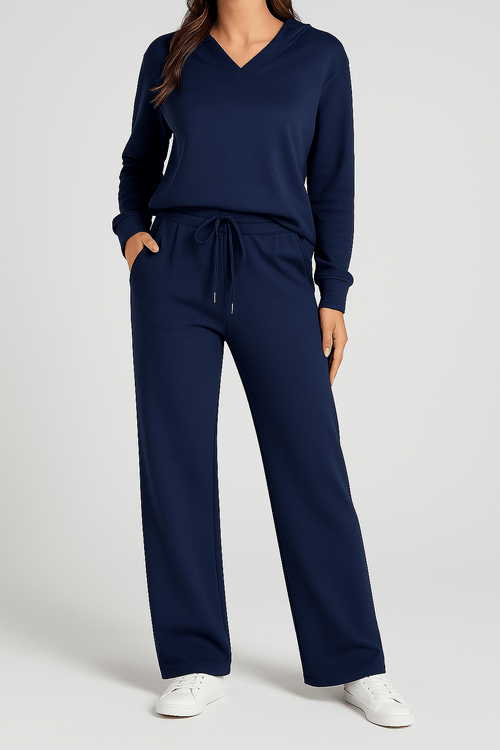 Norella™ | Zweiteiliges Lounge - Set mit Kragen - 50% RABATT - Finezo.de