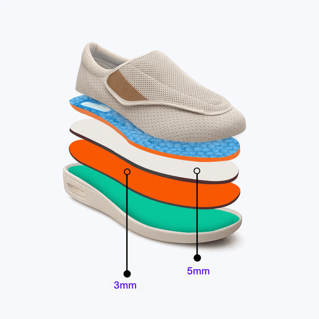 FreeStep™ | Breite Diabetikersandalen für geschwollene Füße | 50% RABATT - Finezo.de