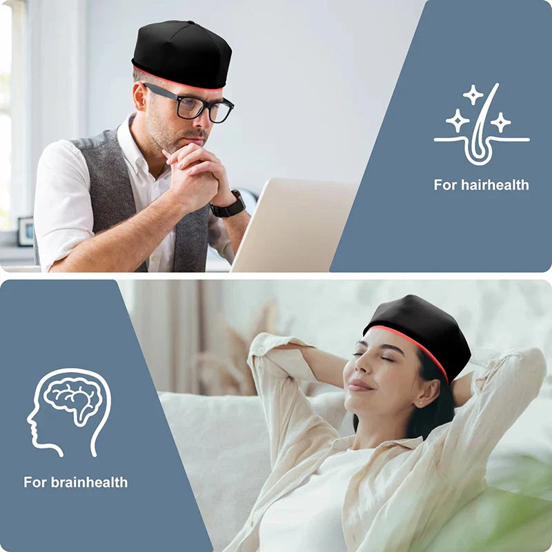 GrowHat™ | Red Light Hair Growth Cap | 50% RABATT