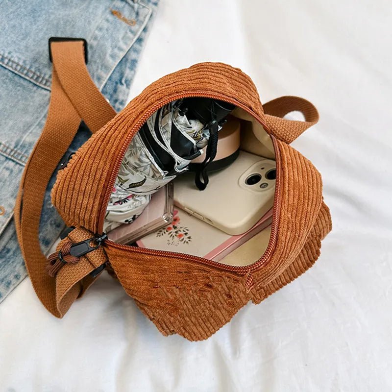 Corduroy™ | Damen Kleine Schultertasche | 50% RABATT - Finezo.de