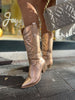 Grace™ | elegante metallische Cowboy-Stiefel | 50% RABATT