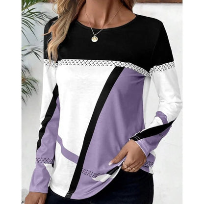 Dayna™ | Legeres Farbblock - T-Shirt - Finezo.de