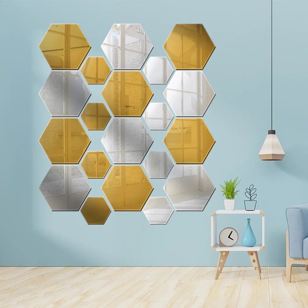 Hexmirror™ | Sechseck - Spiegel Wandaufkleber | 50% RABATT - Finezo.de