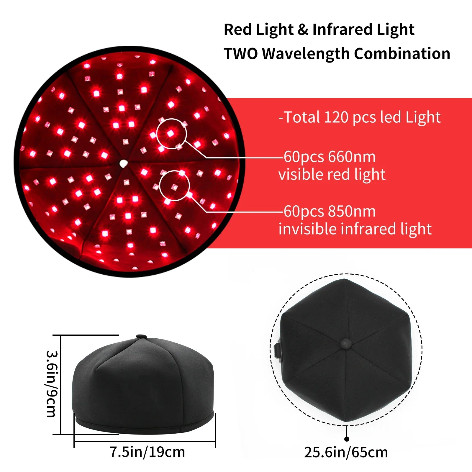GrowHat™ | Red Light Hair Growth Cap | 50% RABATT