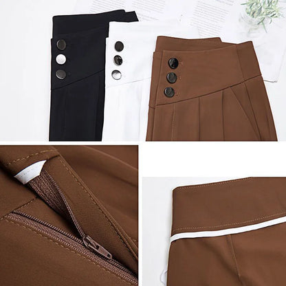 Finezo - Taillierte Hose mit weitem Bein