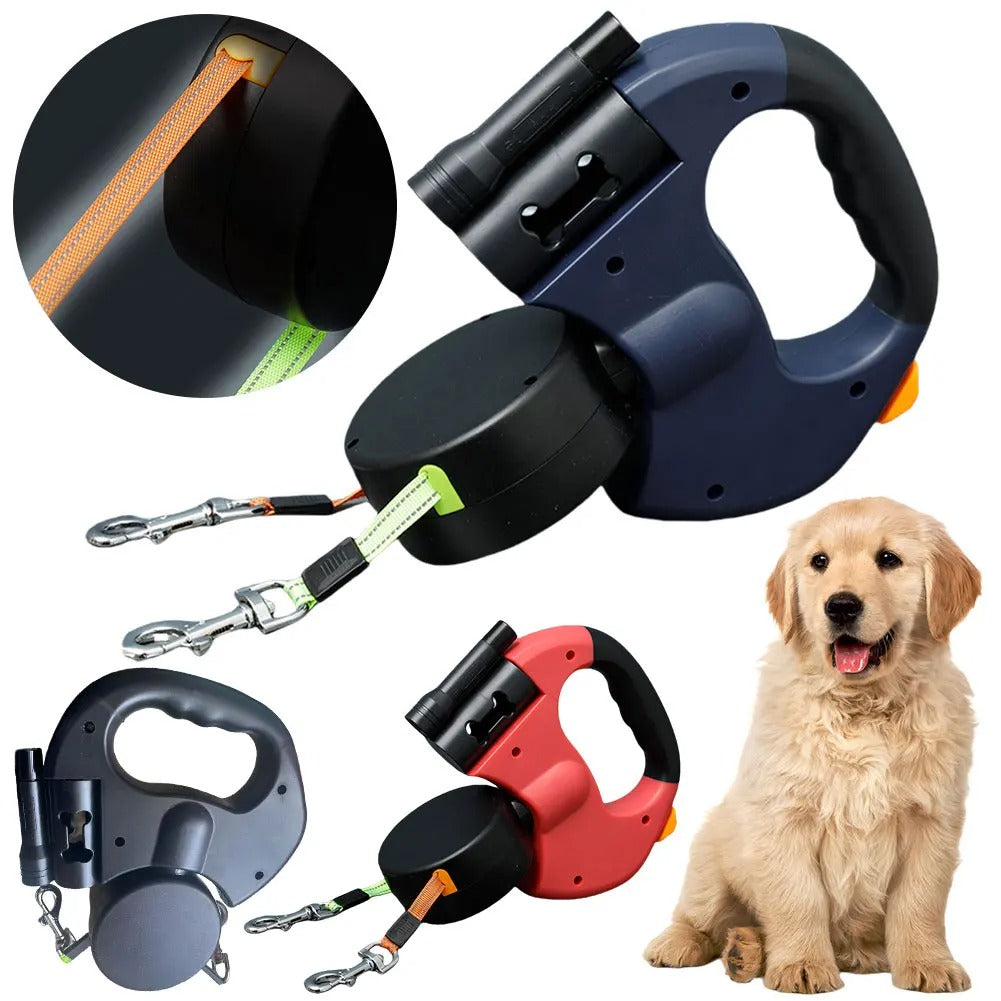 DoubleLeash™ | 2 Hunde gleichzeitig ausführen, ohne sich zu verheddern | 50% RABATT