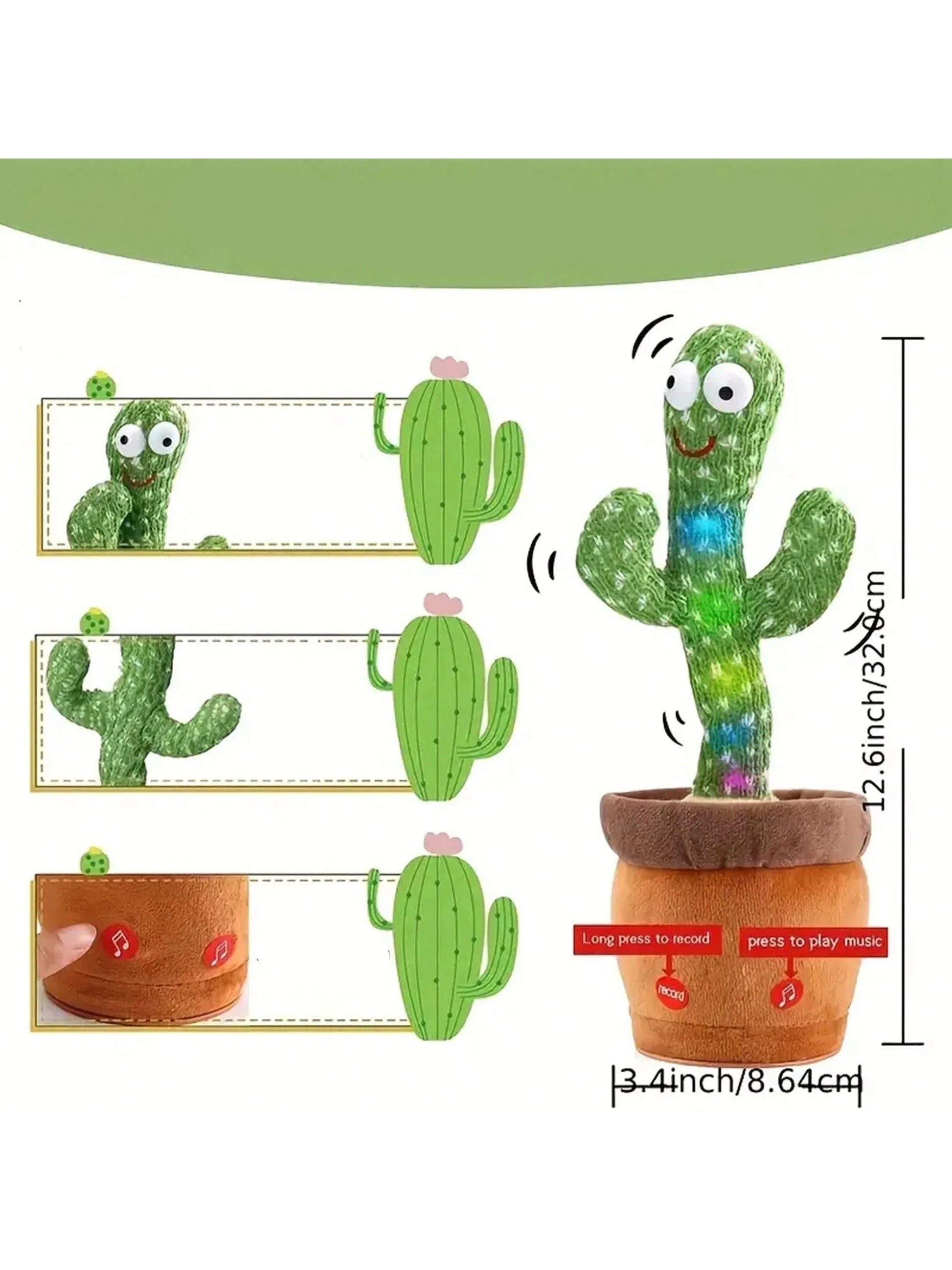 Spikey™ | Der kleine Kaktusfreund kann bis zu 120 Lieder singen | 50% RABATT - Finezo.de