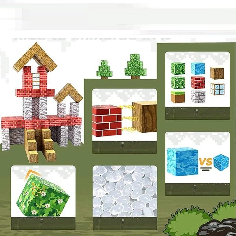 MagnetBuilder™ | Minecraft Thema DIY Magnetische Blöcke | 50% RABATT - Finezo.de