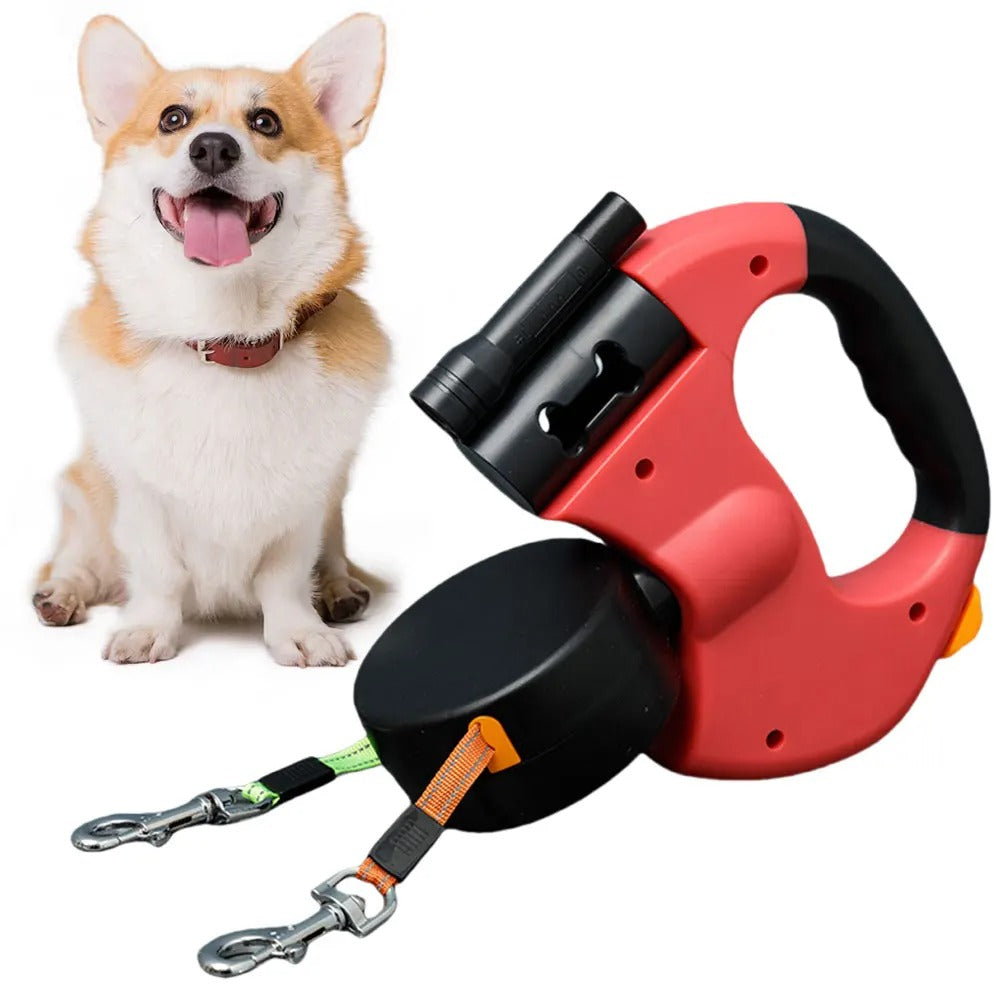 DoubleLeash™ | 2 Hunde gleichzeitig ausführen, ohne sich zu verheddern | 50% RABATT