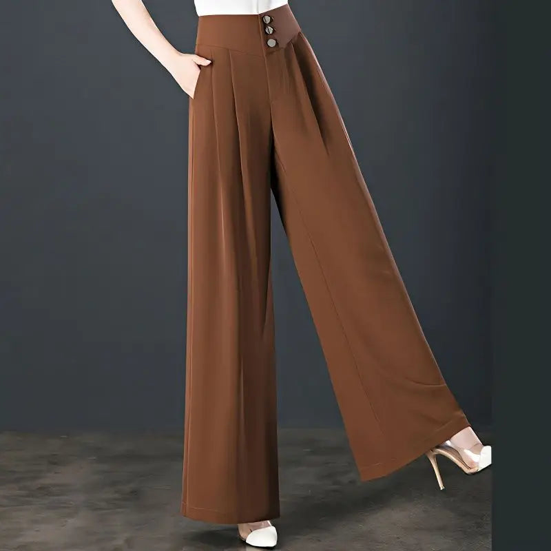Finezo - Taillierte Hose mit weitem Bein