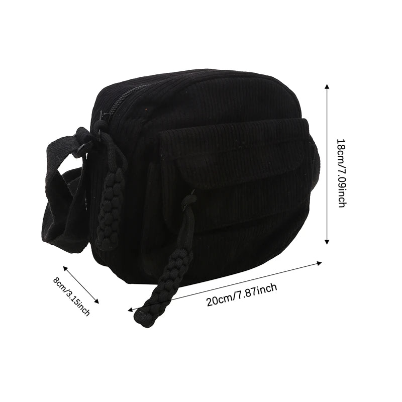 Corduroy™ | Damen Kleine Schultertasche | 50% RABATT - Finezo.de