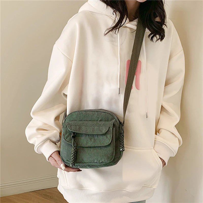 Corduroy™ | Damen Kleine Schultertasche | 50% RABATT - Finezo.de