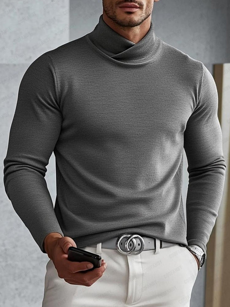 Finezo | Stylischer Männer - Rollkragenpullover - Finezo.de