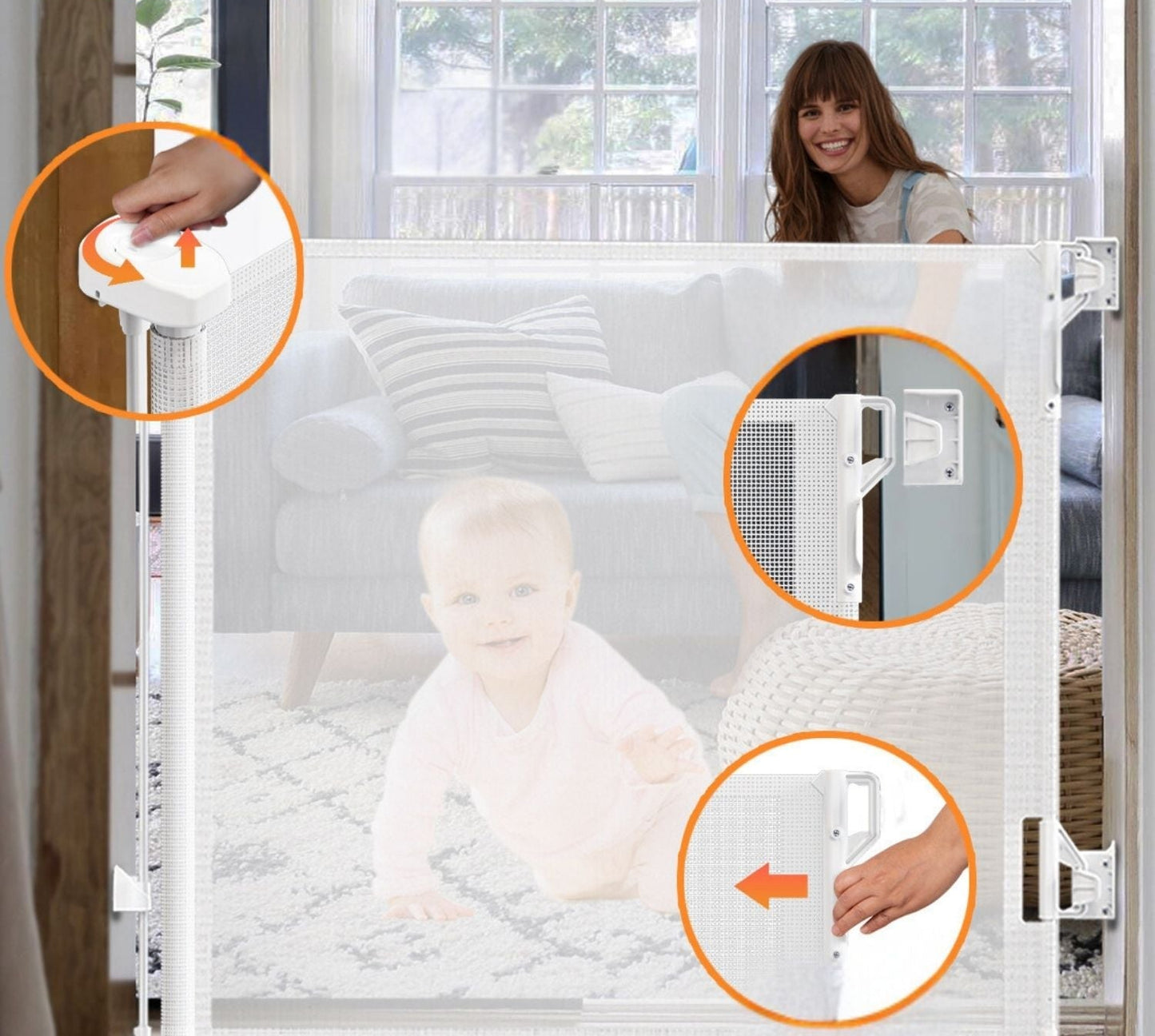 BabyGate™ | Zusammenklappbares Tor | Verstellbares Treppenschutzgitter - Finezo.de