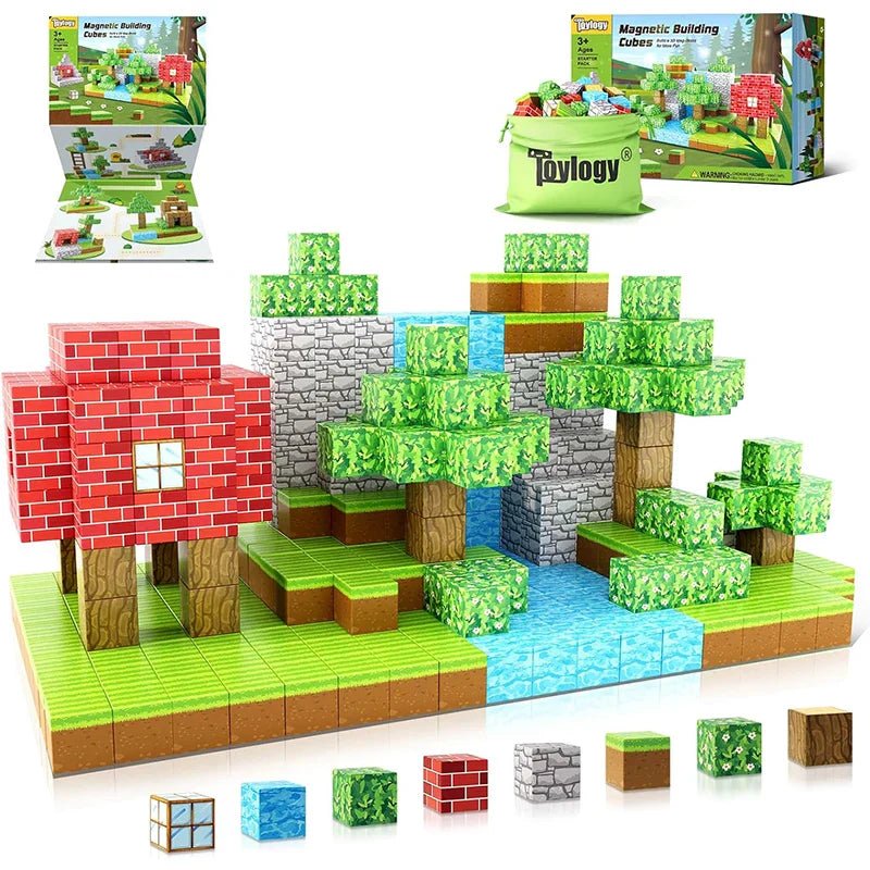 MagnetBuilder™ | Minecraft Thema DIY Magnetische Blöcke | 50% RABATT - Finezo.de
